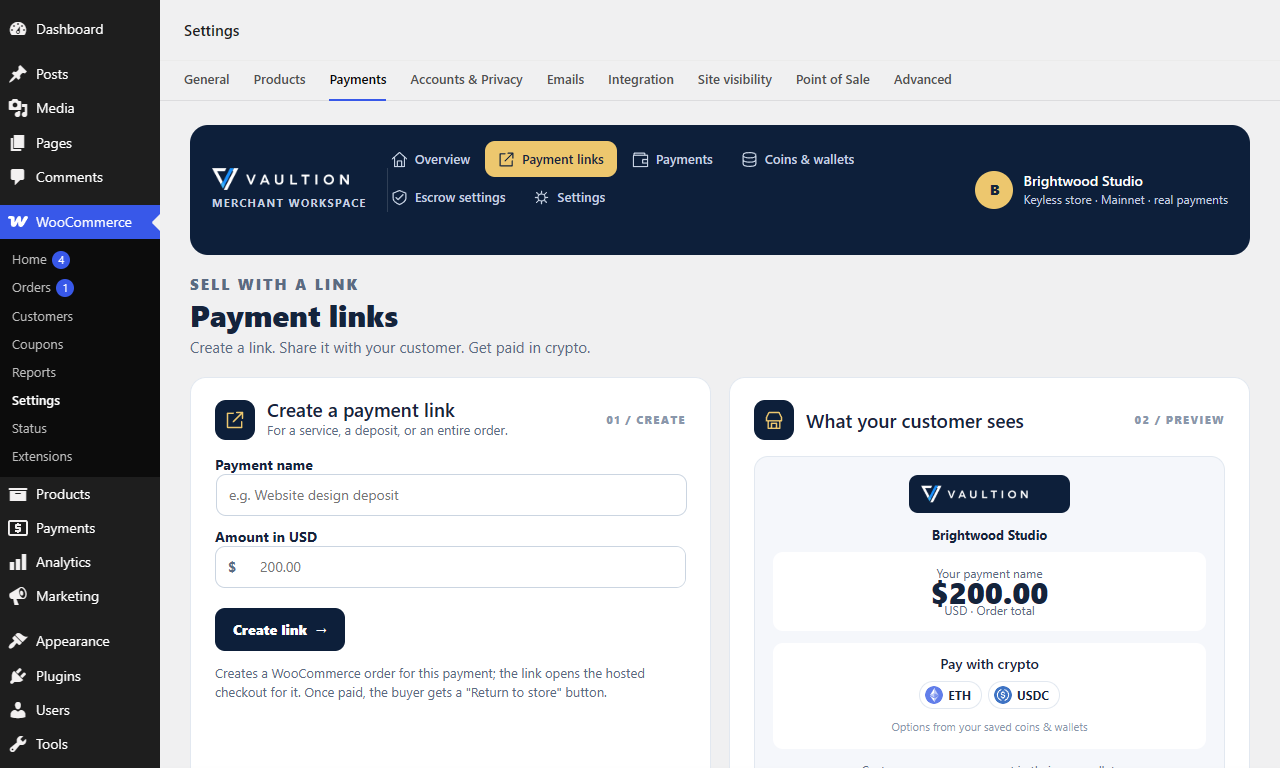 Vaultion Payments