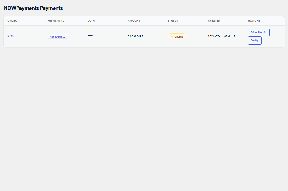 Payment page