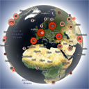 Globe Visitors Counter logo