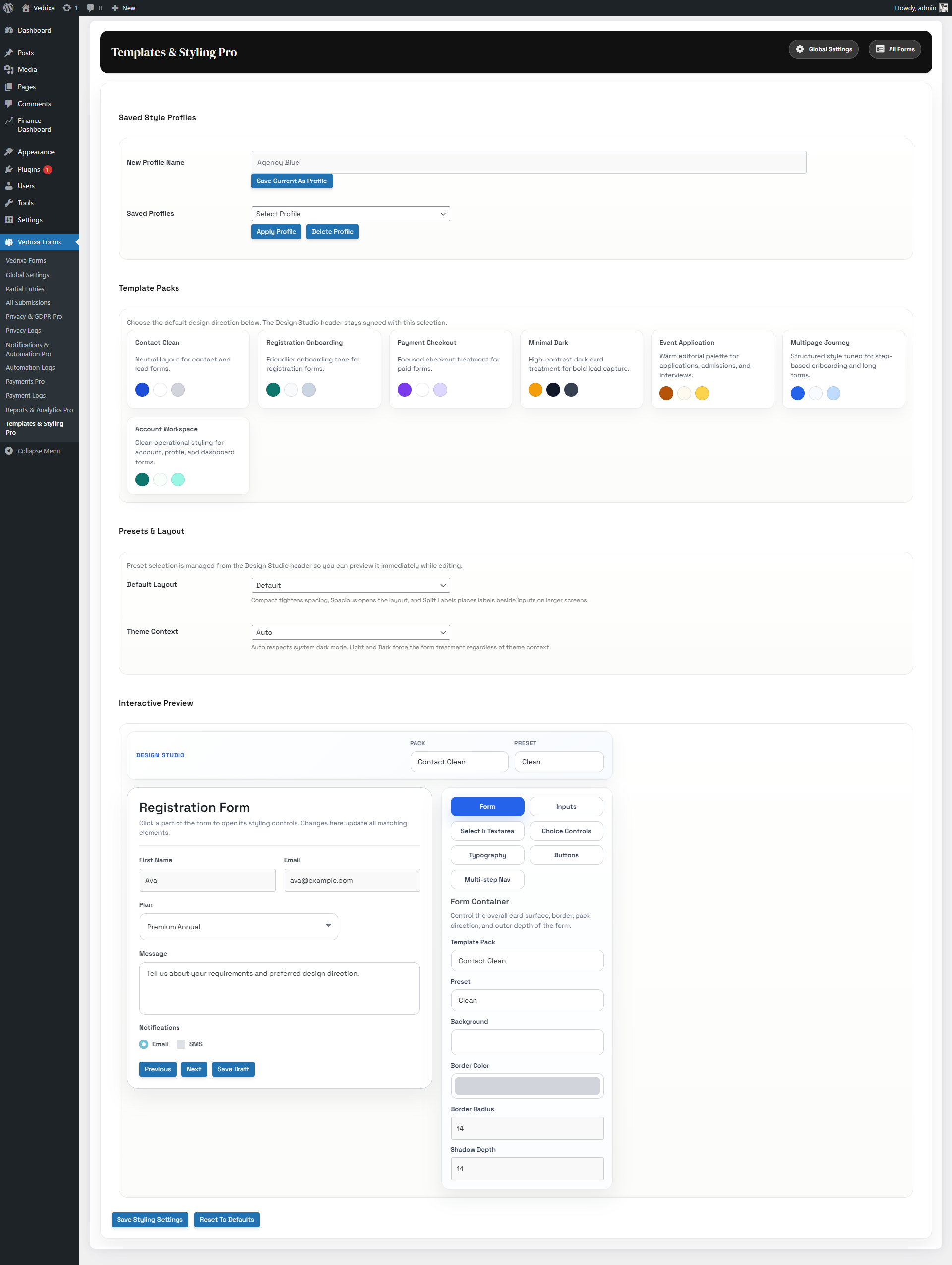 Vedrixa Forms – Contact Form, Registration Form &amp; Drag-and-Drop Form Builder
