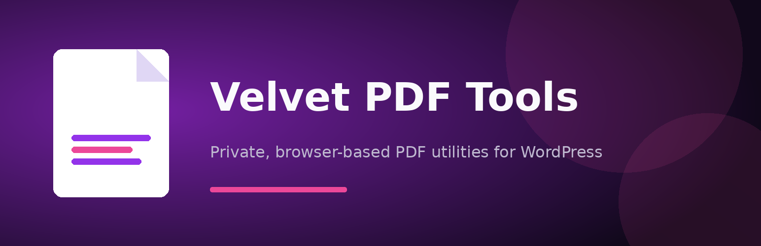 Velvet PDF Tools