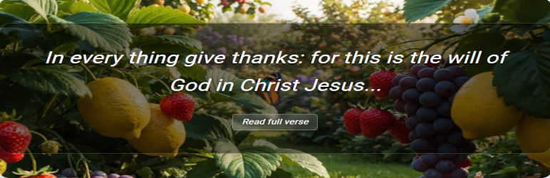 Verse of the Day Widget for WP