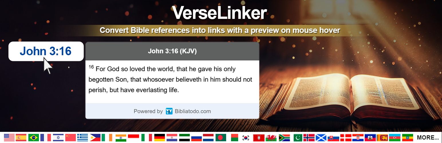 WordPress 外掛 VerseLinker 的封面圖片。