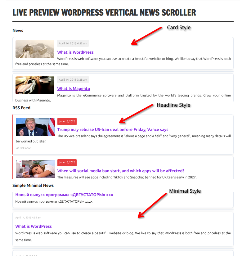 The Pro version's expanded styling and thumbnail support