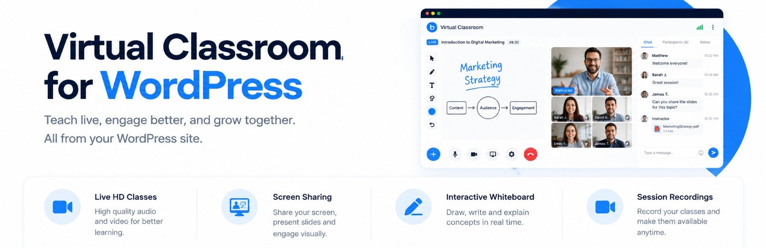 Virtual Classroom & Video Conferencing – BigBlueButton preview