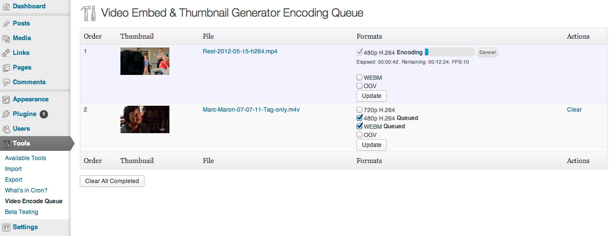 Encoding Queue.