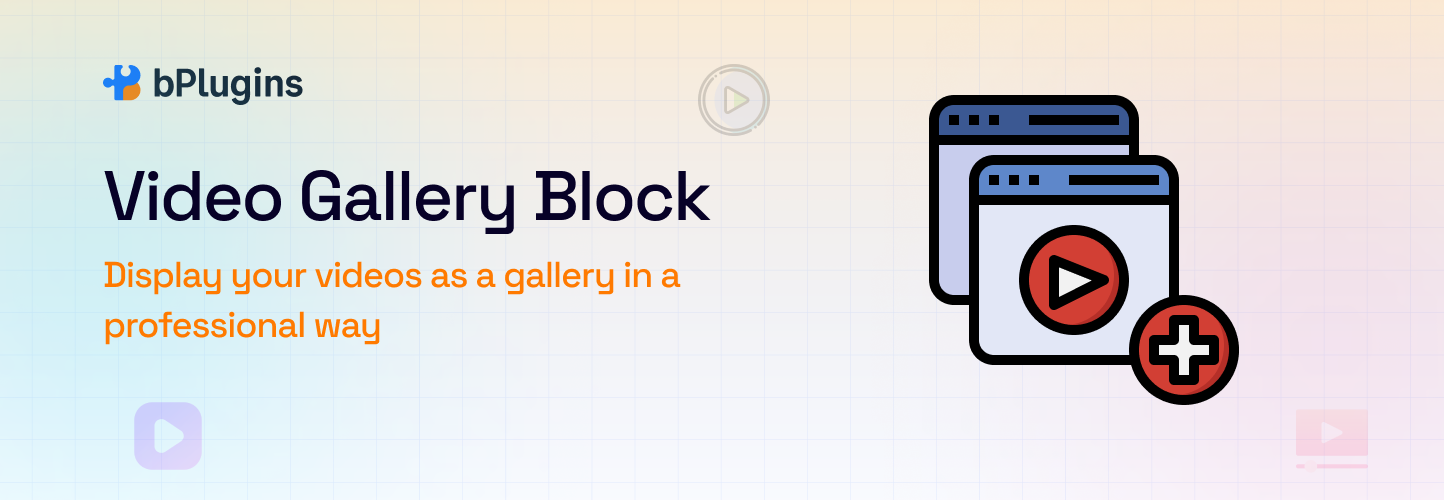 Video Gallery Block – Display your videos as a gallery in a professional way