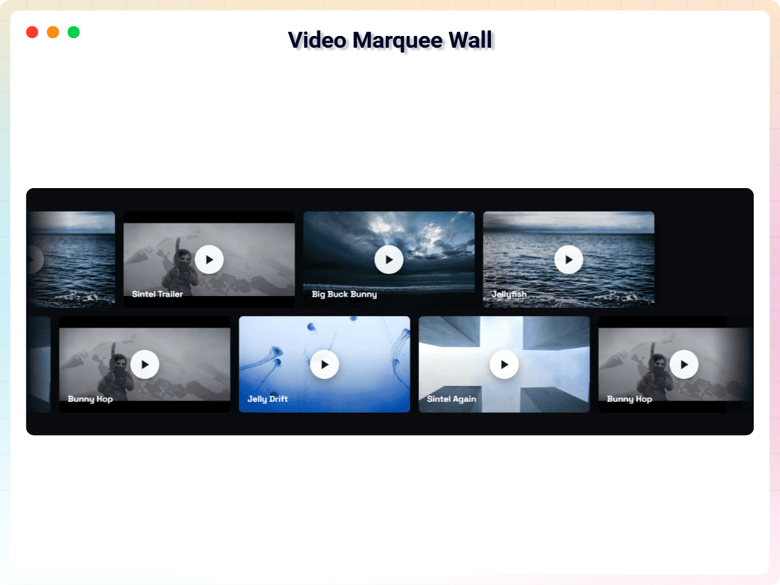 Video Marquee Wall.