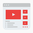 Video Playlist For YouTube Icon