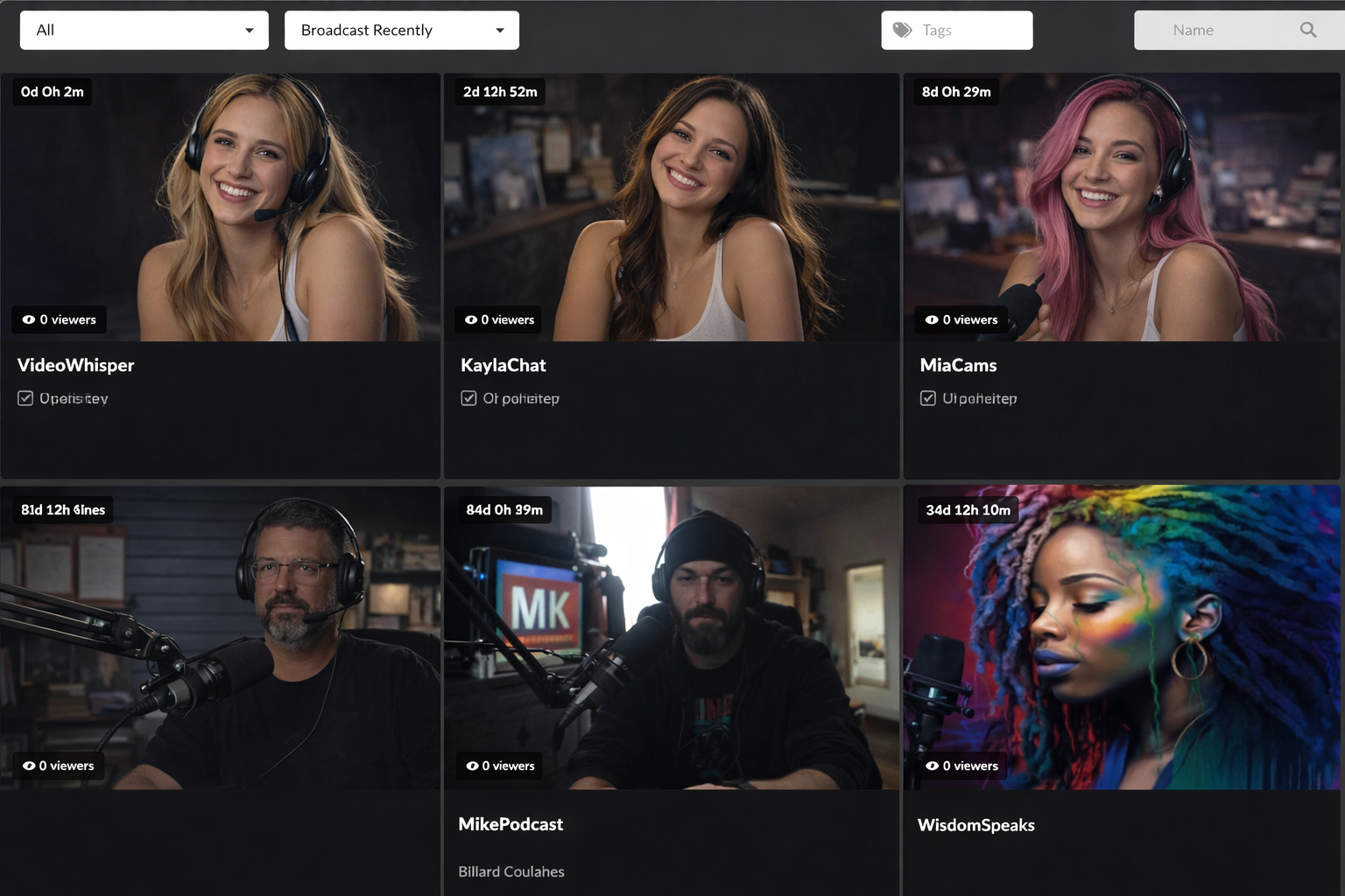 Channel listings variation 1