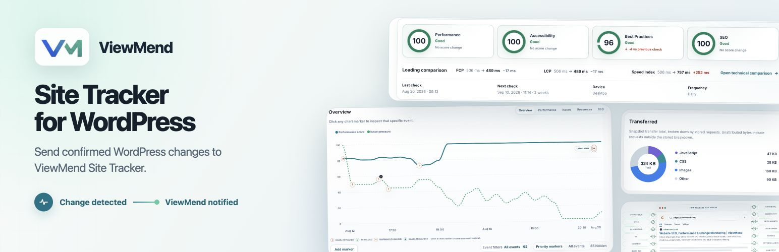 WordPress 外掛 ViewMend Site Tracker 的封面圖片