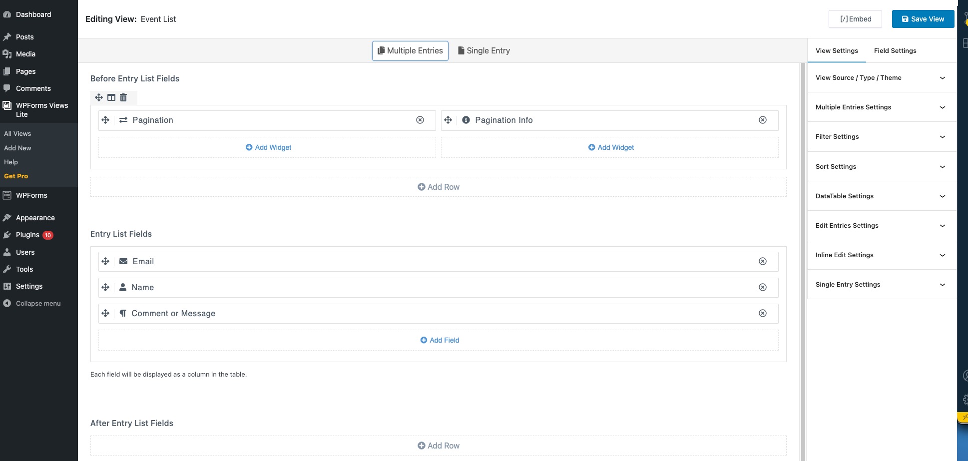 Views for WPForms &#8211; Display &amp; Edit WPForms Entries on your site frontend