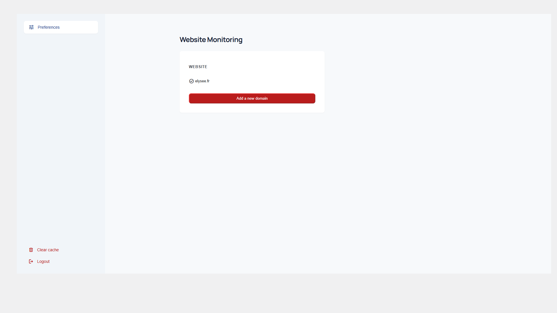 Plugin settings page for connecting and managing your Vigidomain account.