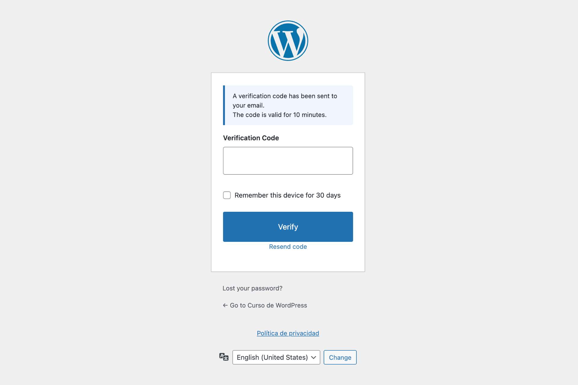 Autenticación en dos pasos