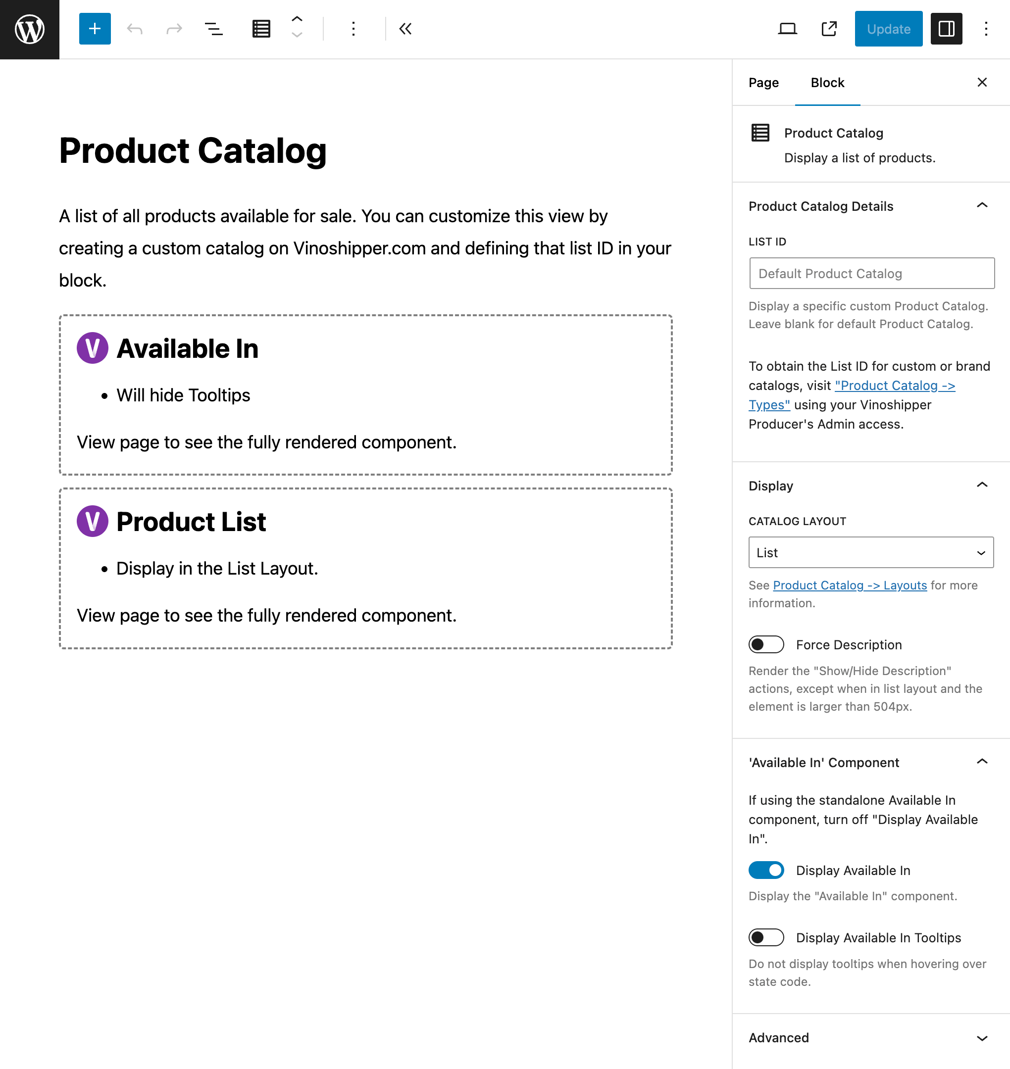 Add your default list of products, or customize with your own custom product catalog.