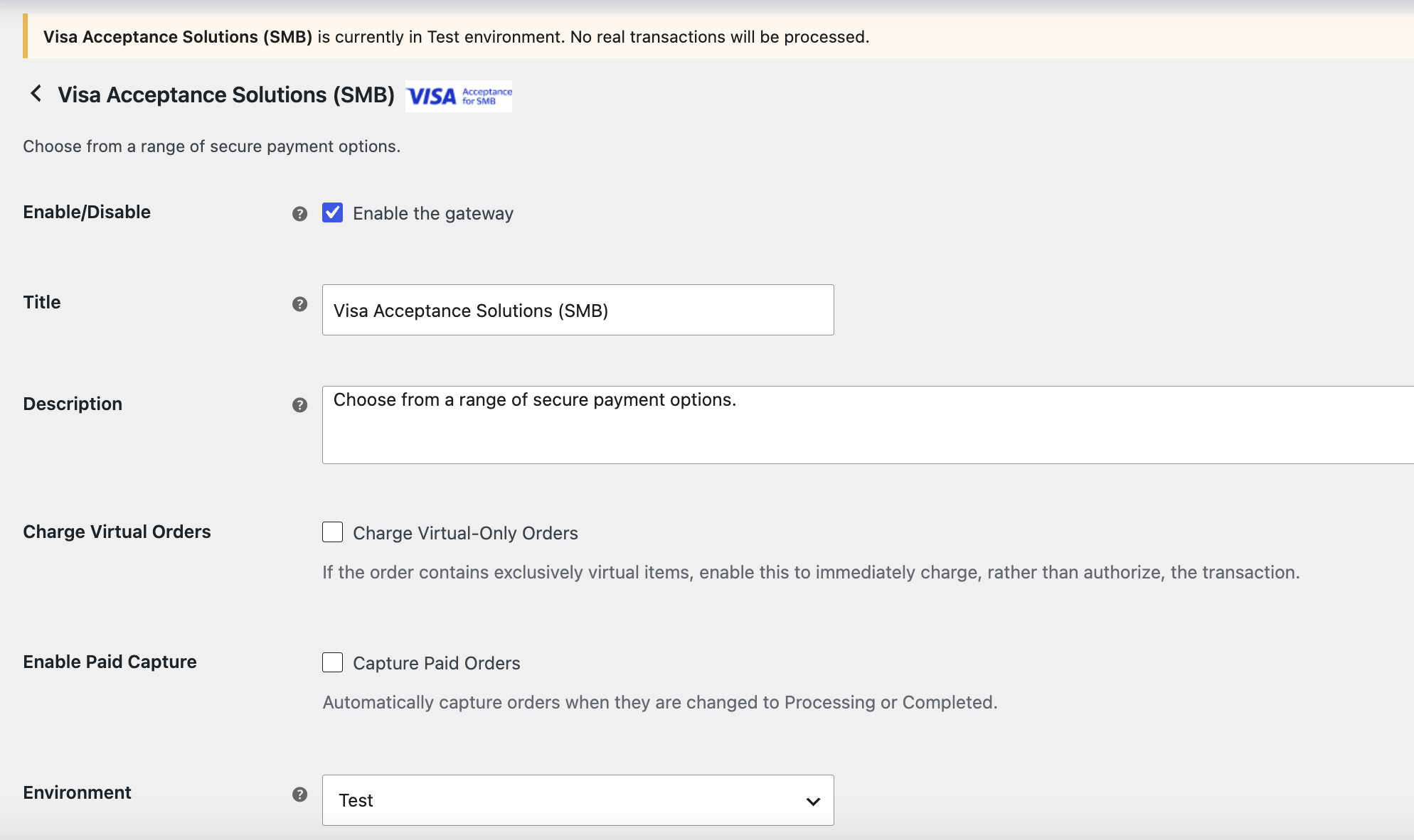 Configuration Screen 1