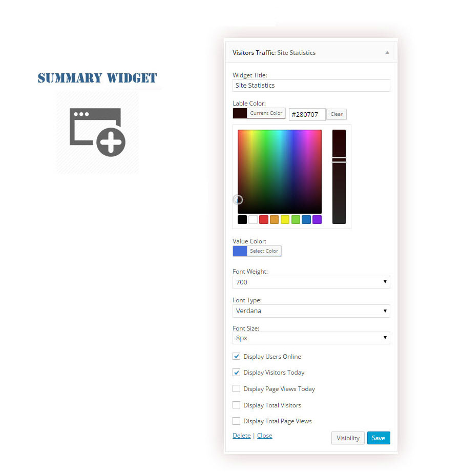 Visits & Visitors Statistics