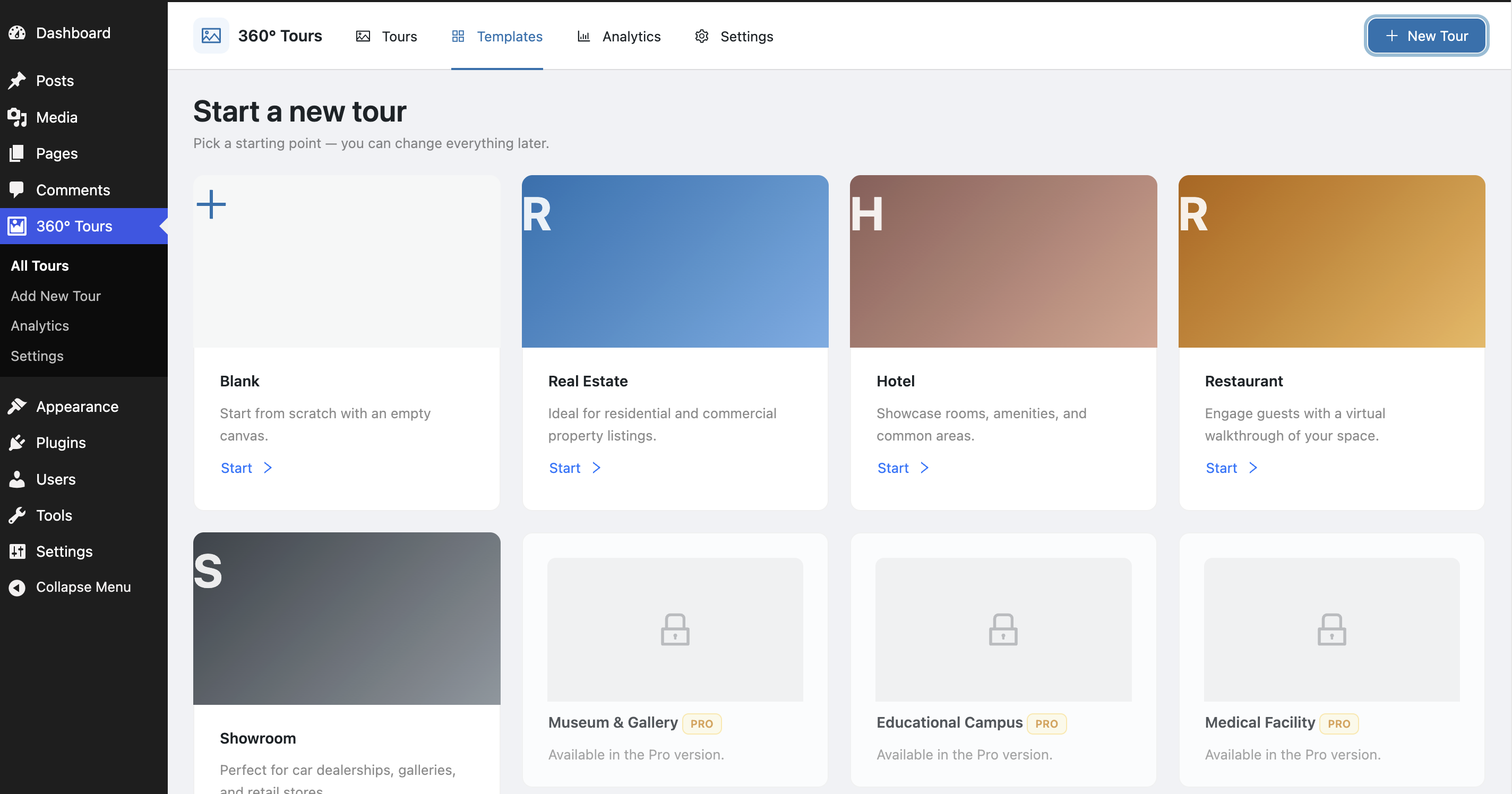 Template gallery
