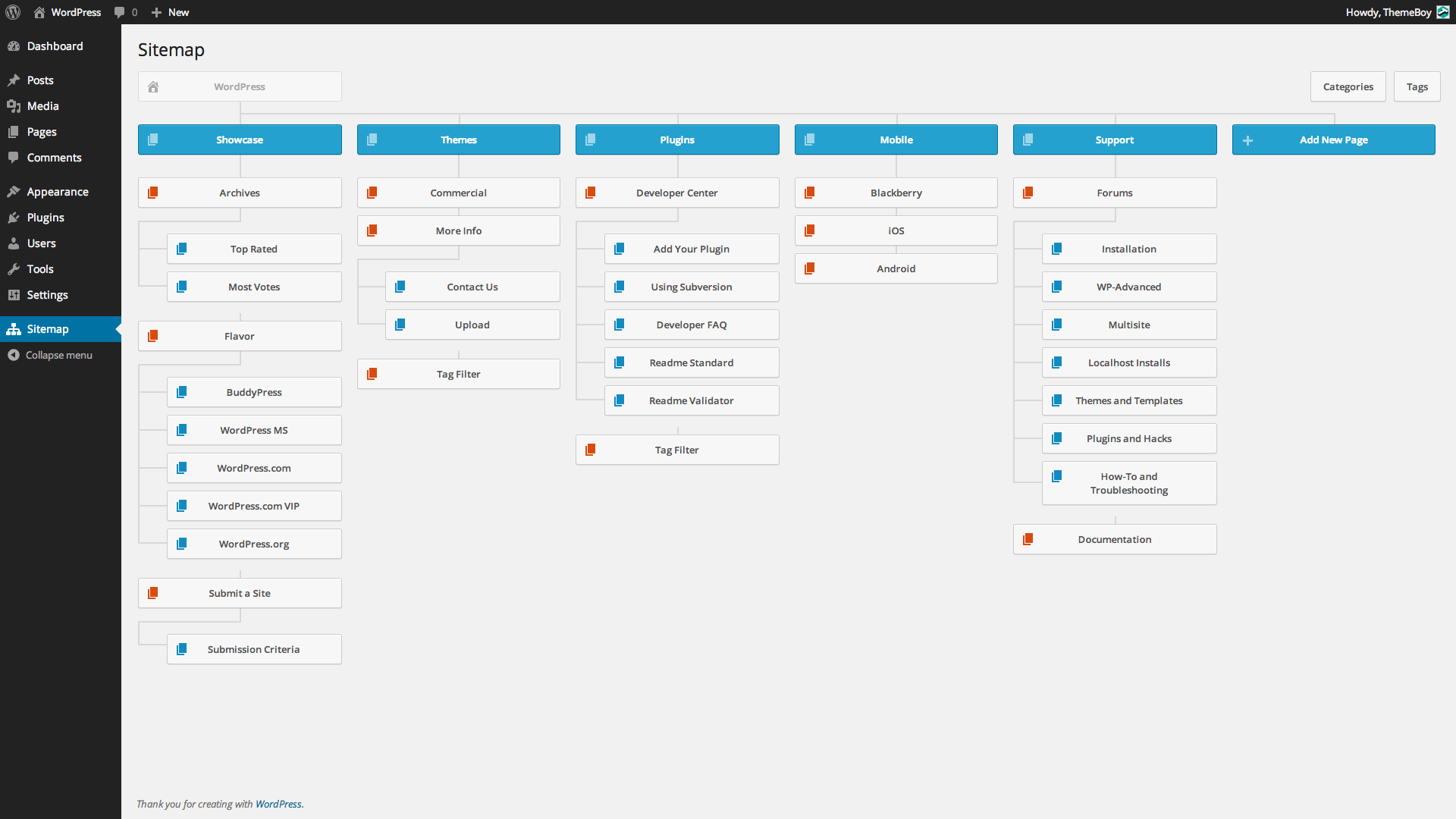 Visual Sitemap