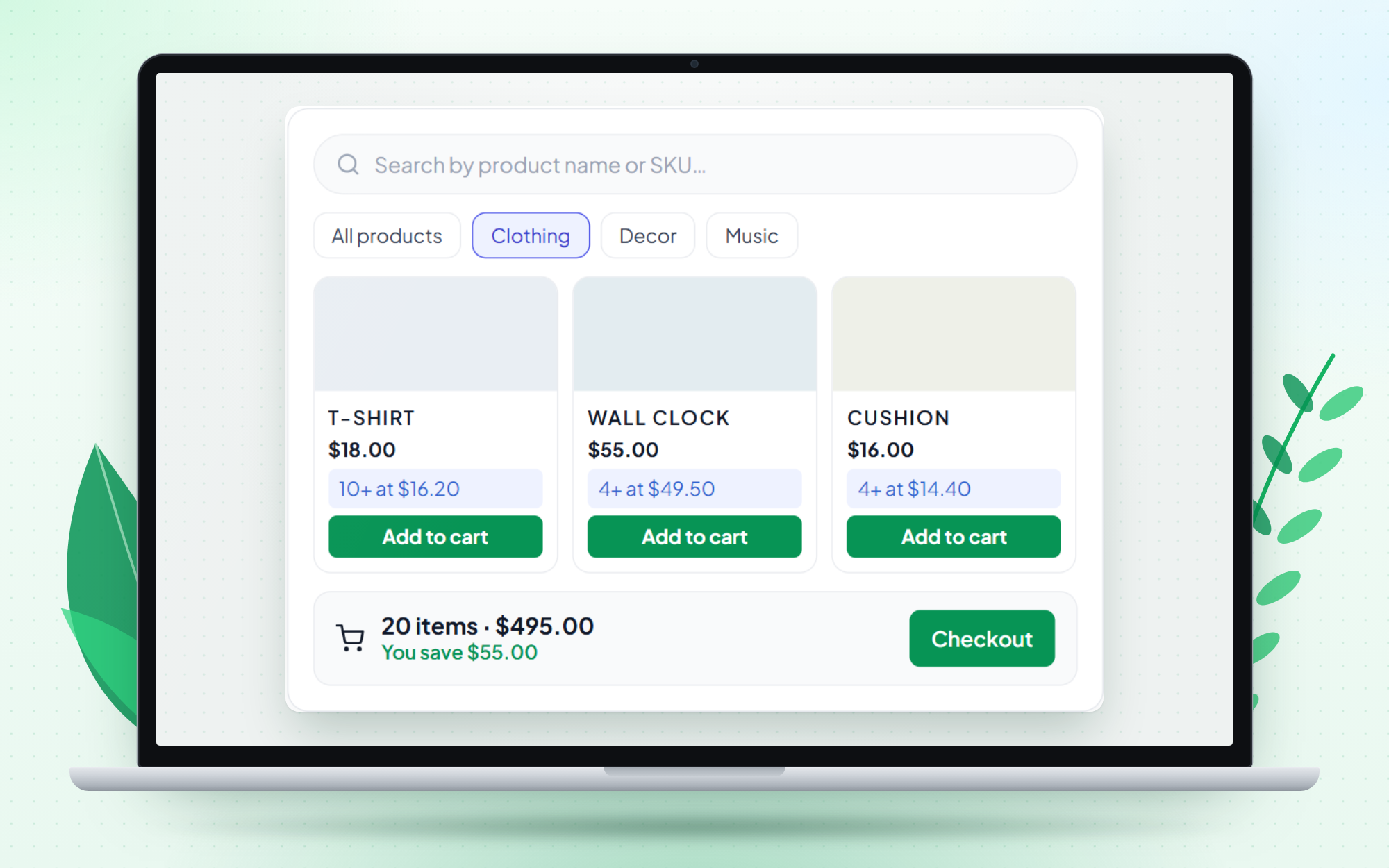 Wholesale Shop: a fast bulk-ordering page for wholesale customers (Pro).