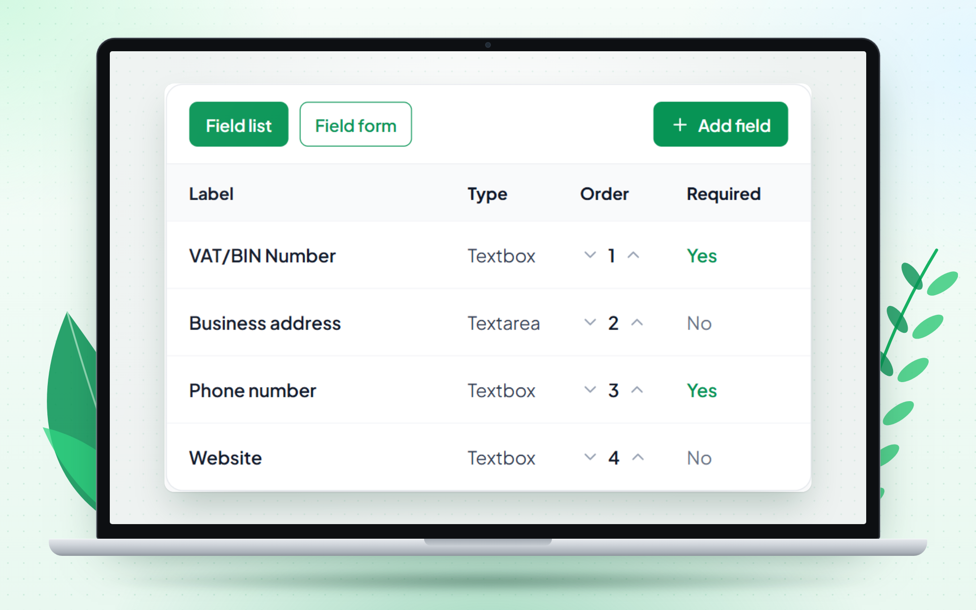 Custom application form fields (Pro).