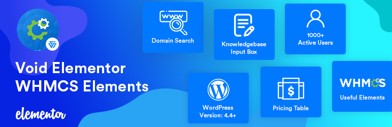 Void Elementor WHMCS Elements For Elementor Page Builder