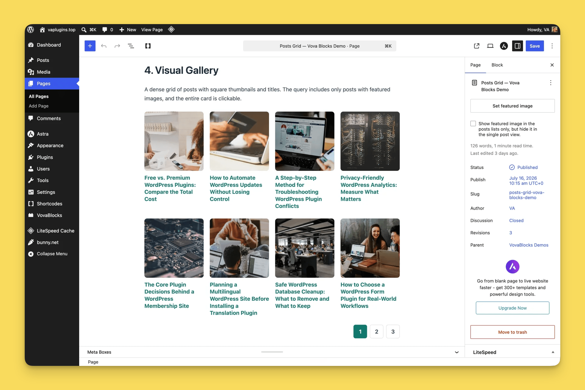 Dense, image-first visual gallery