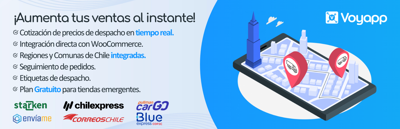 Voyapp Chile – Lugares y Cotizador de Despachos