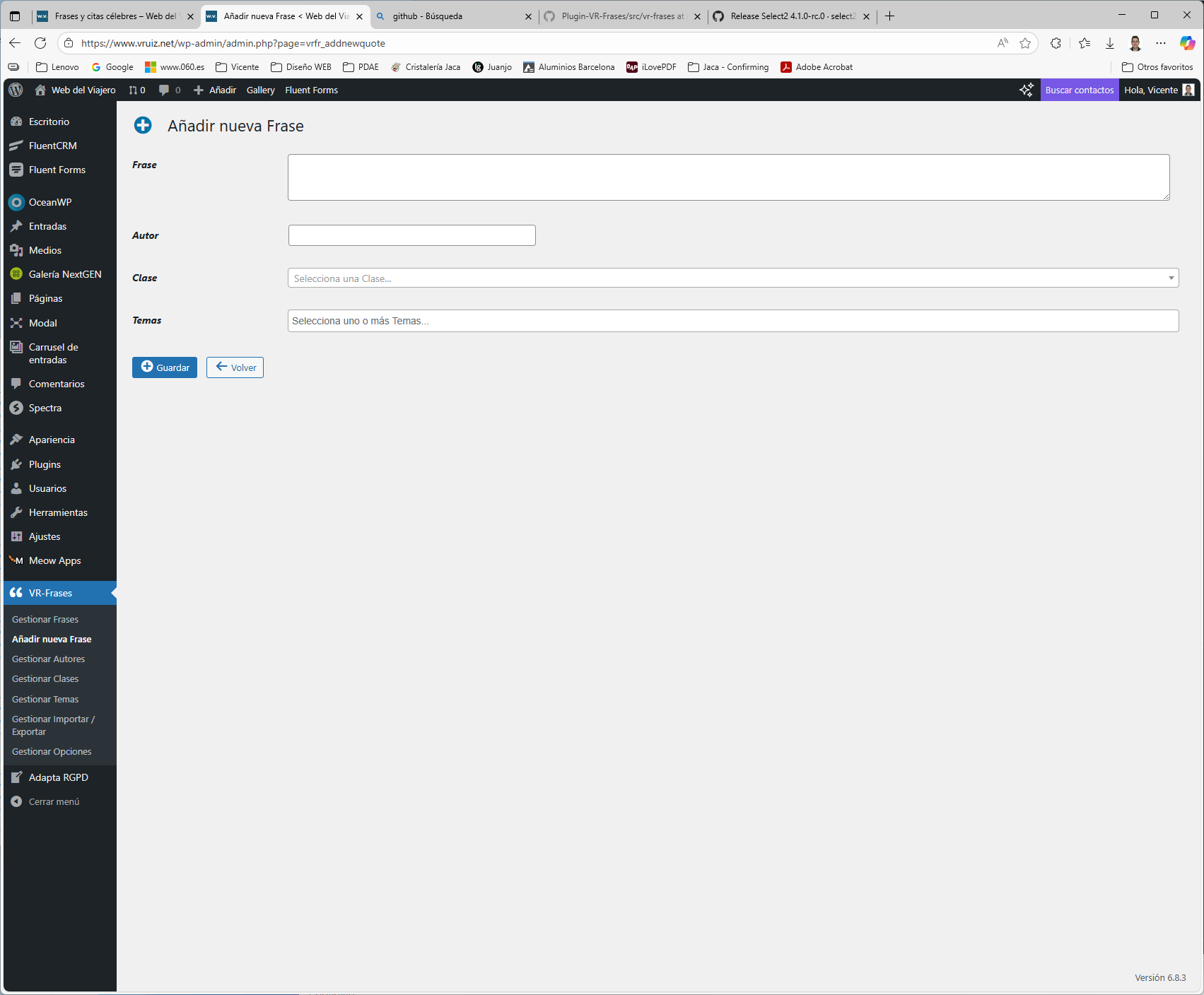 Add New Quotes - Form to add new quotes into dqtabase