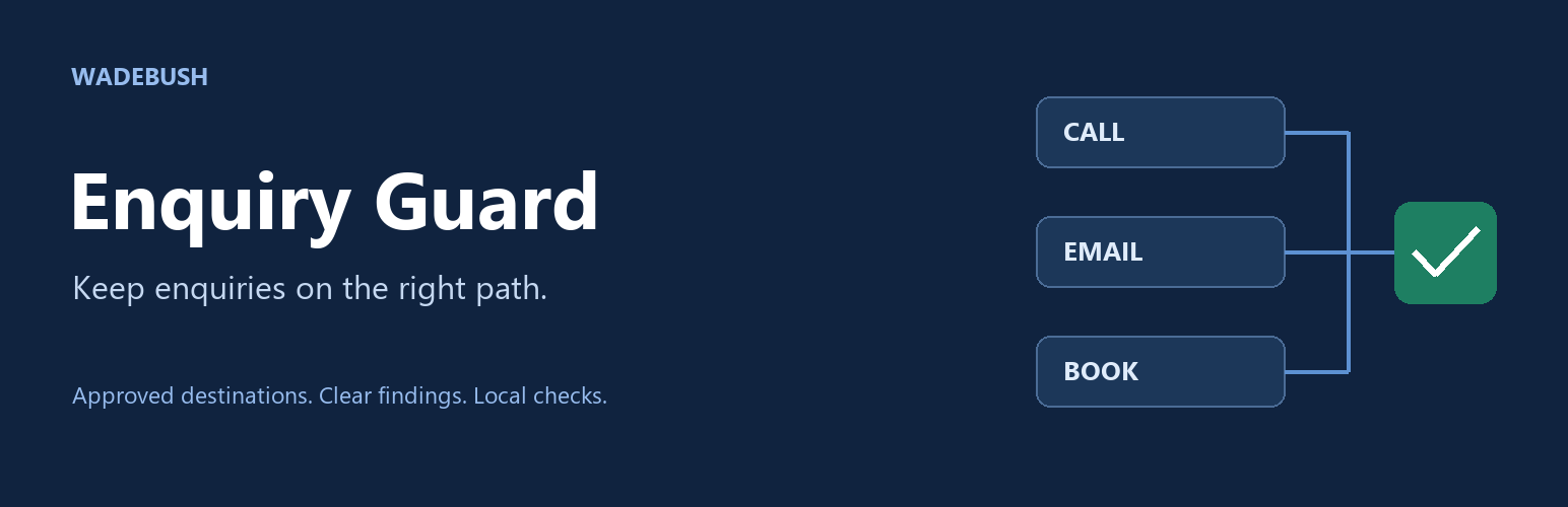 WordPress 外掛 WadeBush Enquiry Guard 的封面圖片
