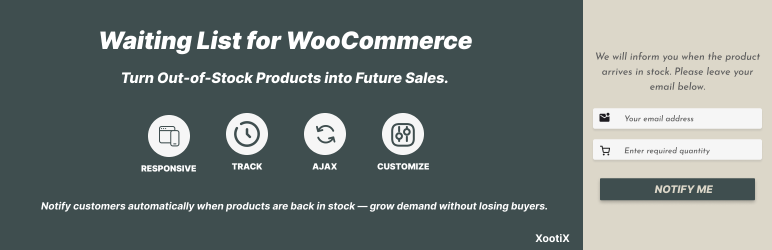 Waitlist Woocommerce ( Back in stock notifier )