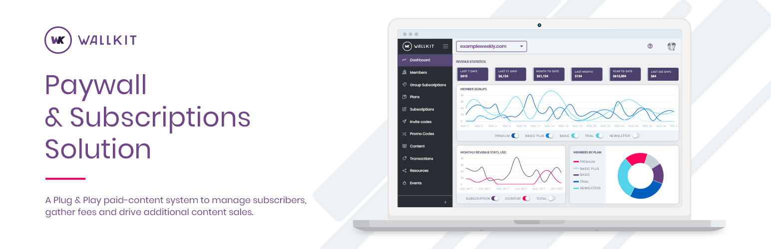 Wallkit Subscriptions & Paywall Plugin for WordPress