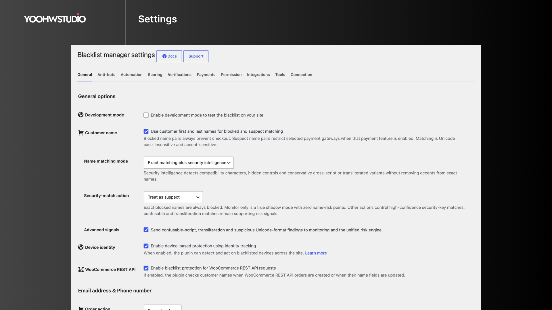 Blacklist Manager – WooCommerce Anti-Fraud, Blacklist &amp; Checkout Verification screenshot 5
