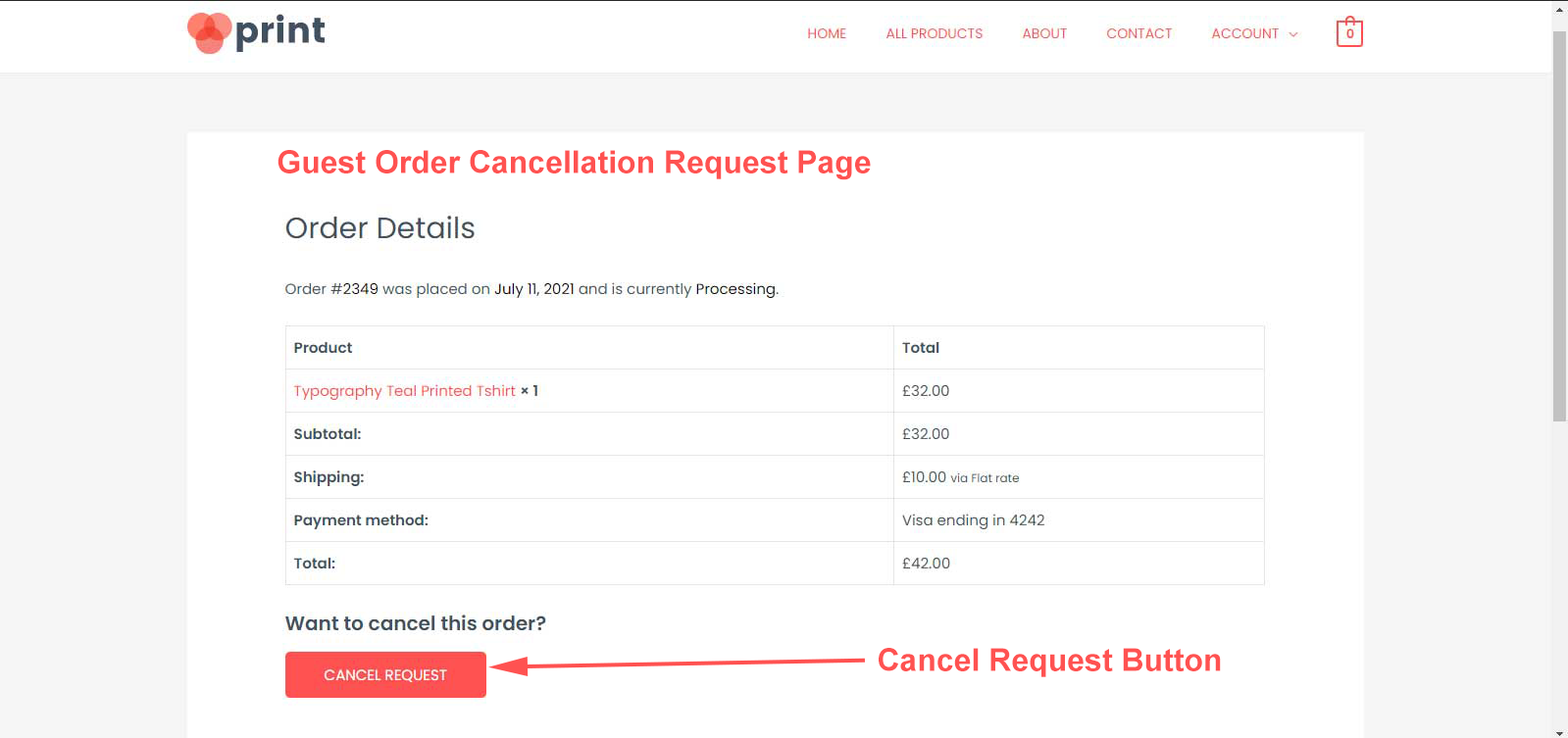 WC Cancel Order