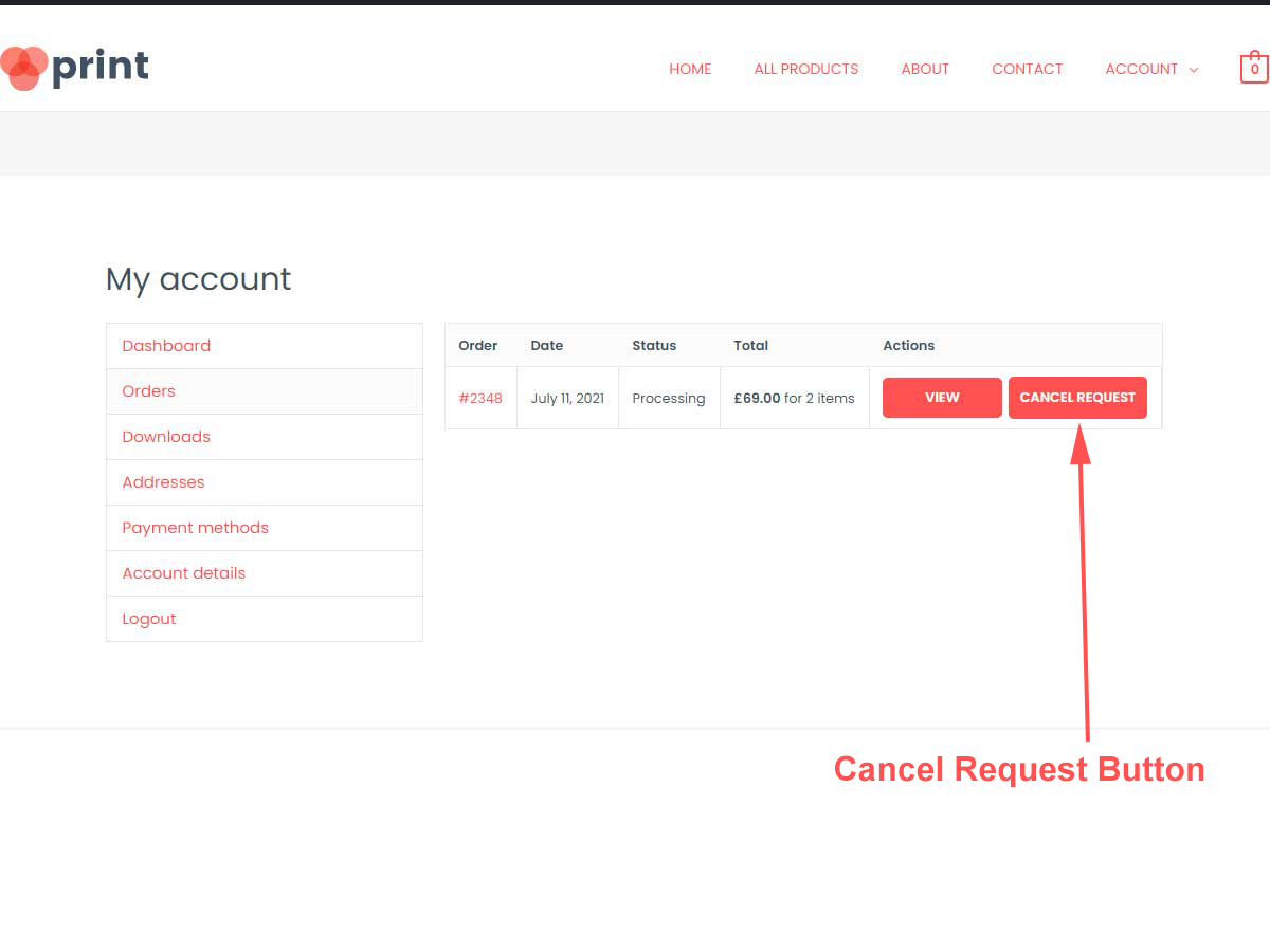 WC Cancel Order