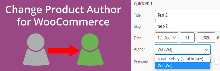 Change Product Author For WooCommerce