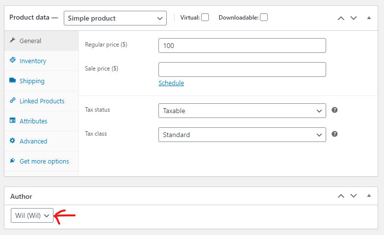 Change Product Author For WooCommerce