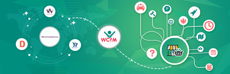 Product image for WCFM – Frontend Manager for WooCommerce along with Bookings Subscription Listings Compatible.