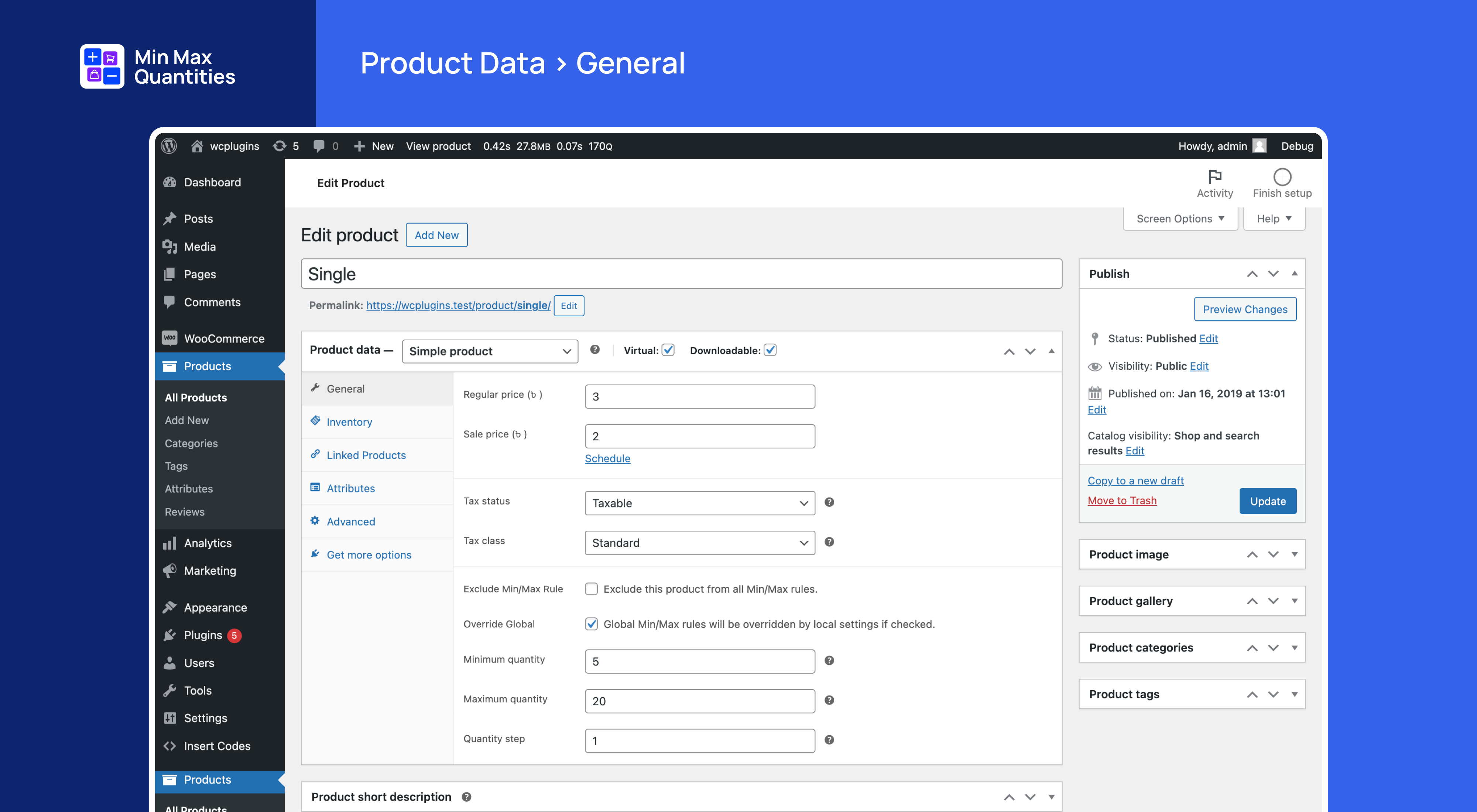 Product Data > General