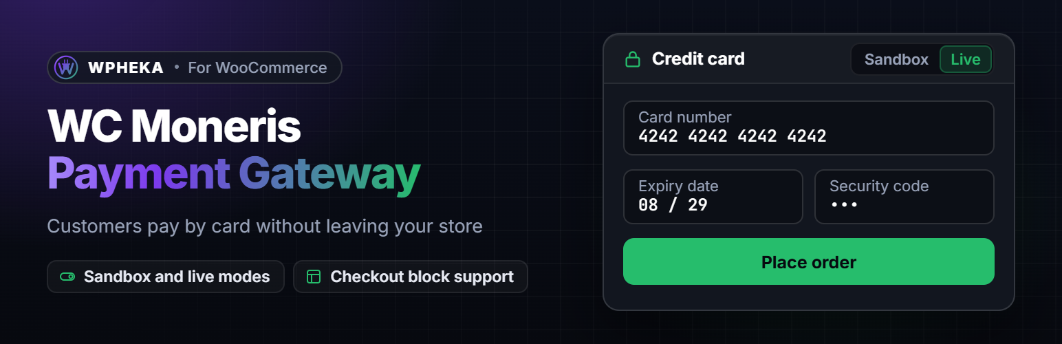WC Moneris Payment Gateway preview
