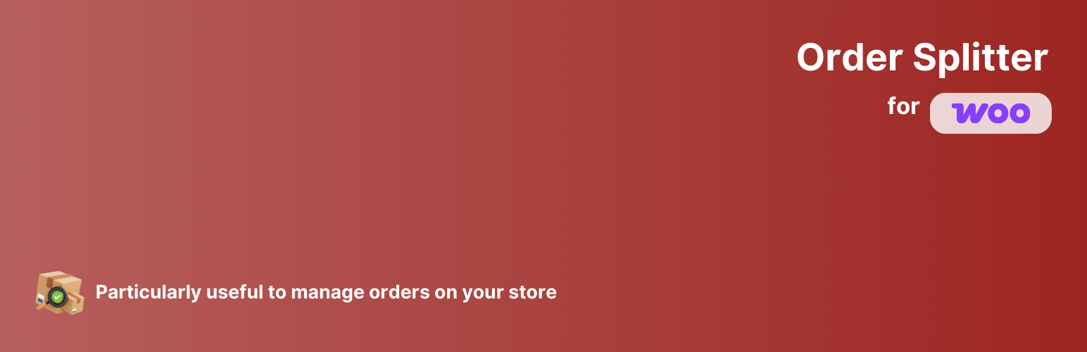 WordPress 外掛 WooCommerce Order Splitter – Split / Duplicate / Merge Orders 的封面圖片。