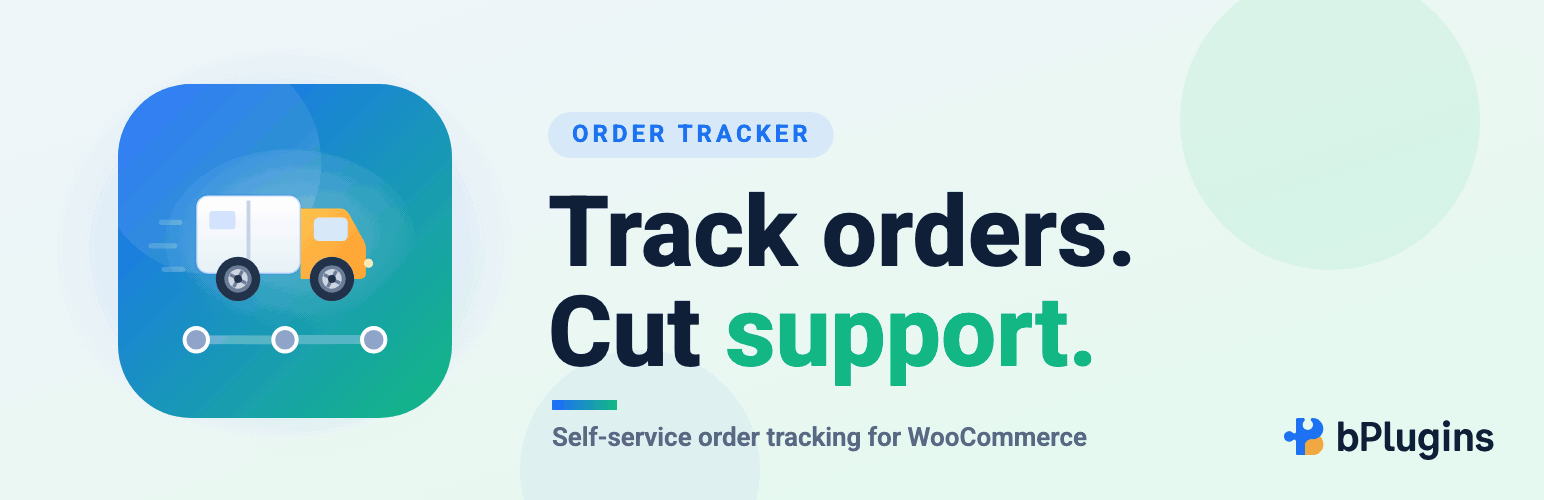 WordPress 外掛 Order Tracker for WooCommerce – let customers check orders themselves 的封面圖片