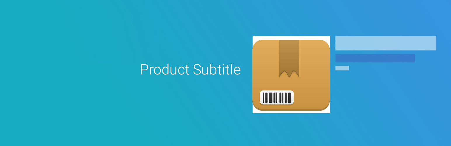 Product Subtitle For WooCommerce