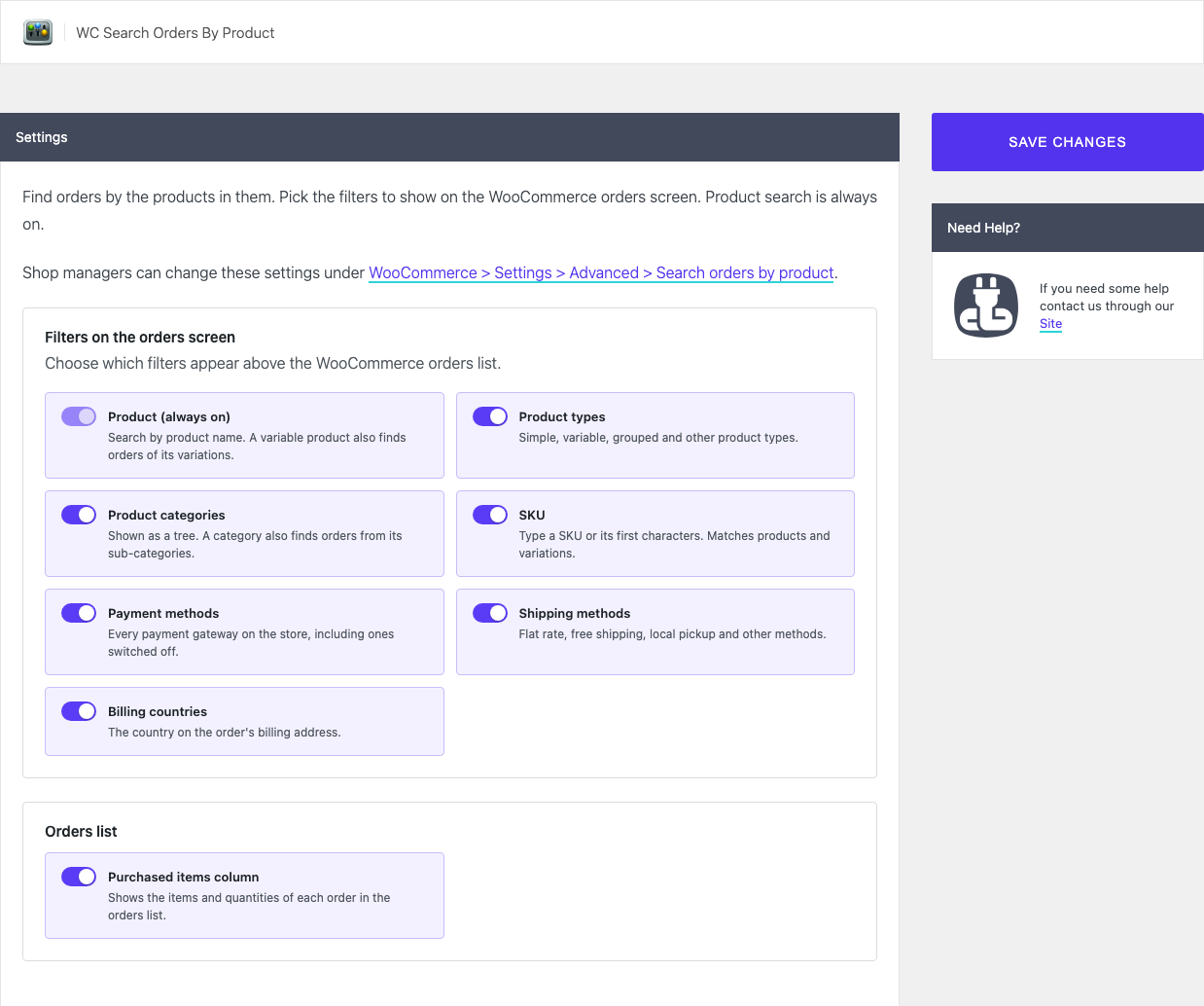 The plugin's settings page under WPHEKA.