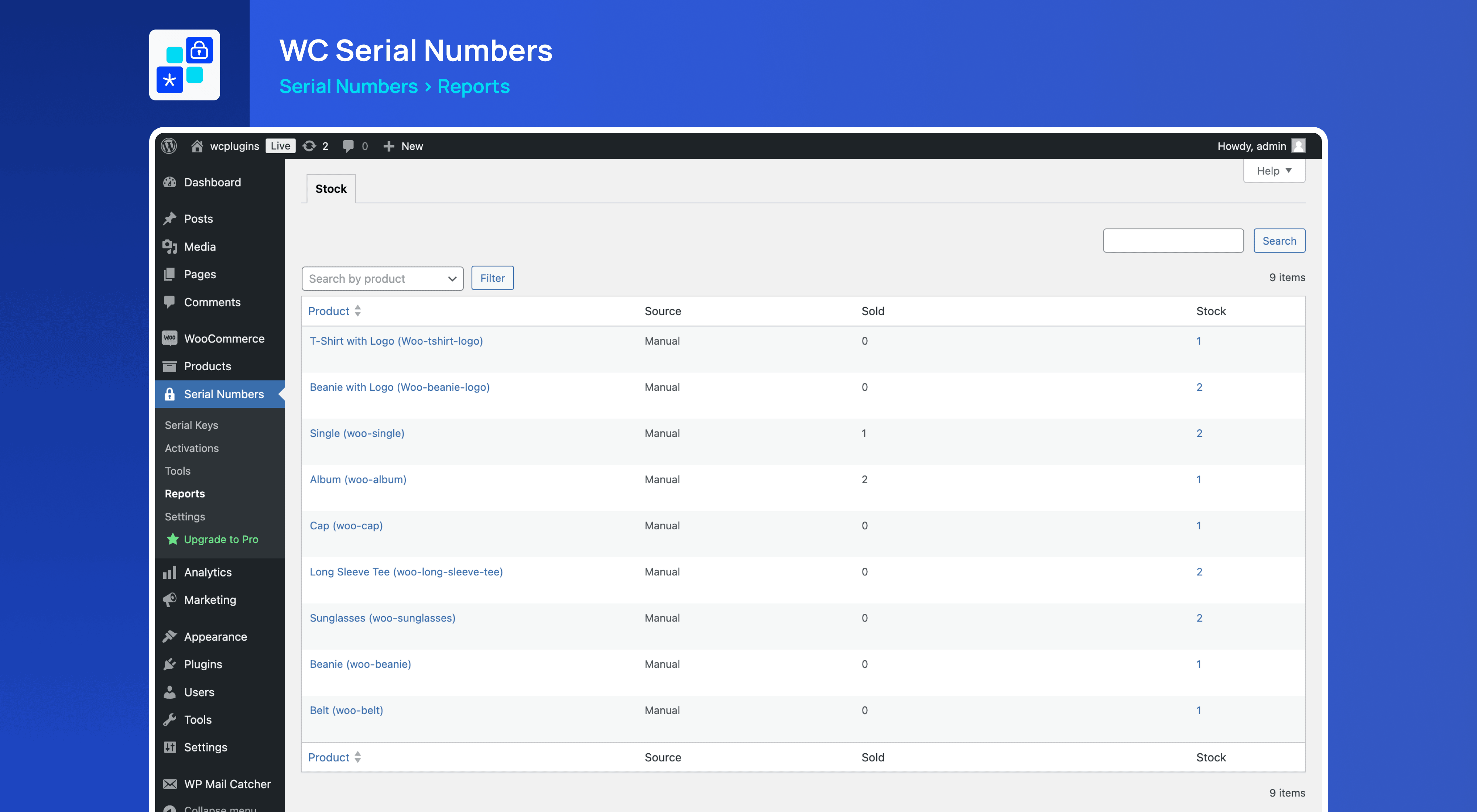 Reports Page