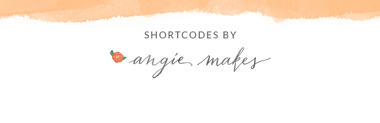 Product image for Shortcodes by Angie Makes.