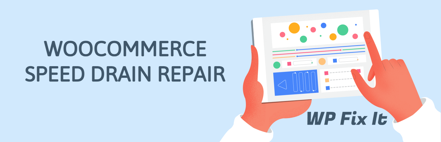 WordPress 外掛 WooCommerce Speed Drain Repair 的封面圖片。