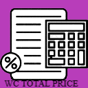 WC Total Price with Tax Icon