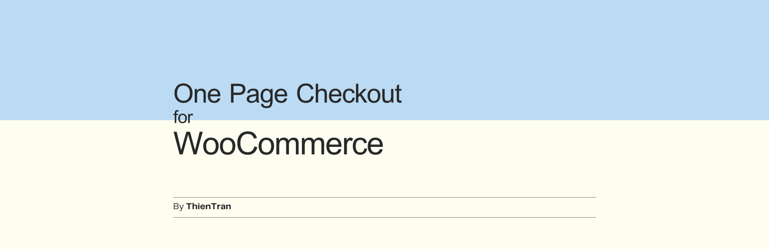 WordPress 外掛 One Page Checkout for WooCommerce 的封面圖片。