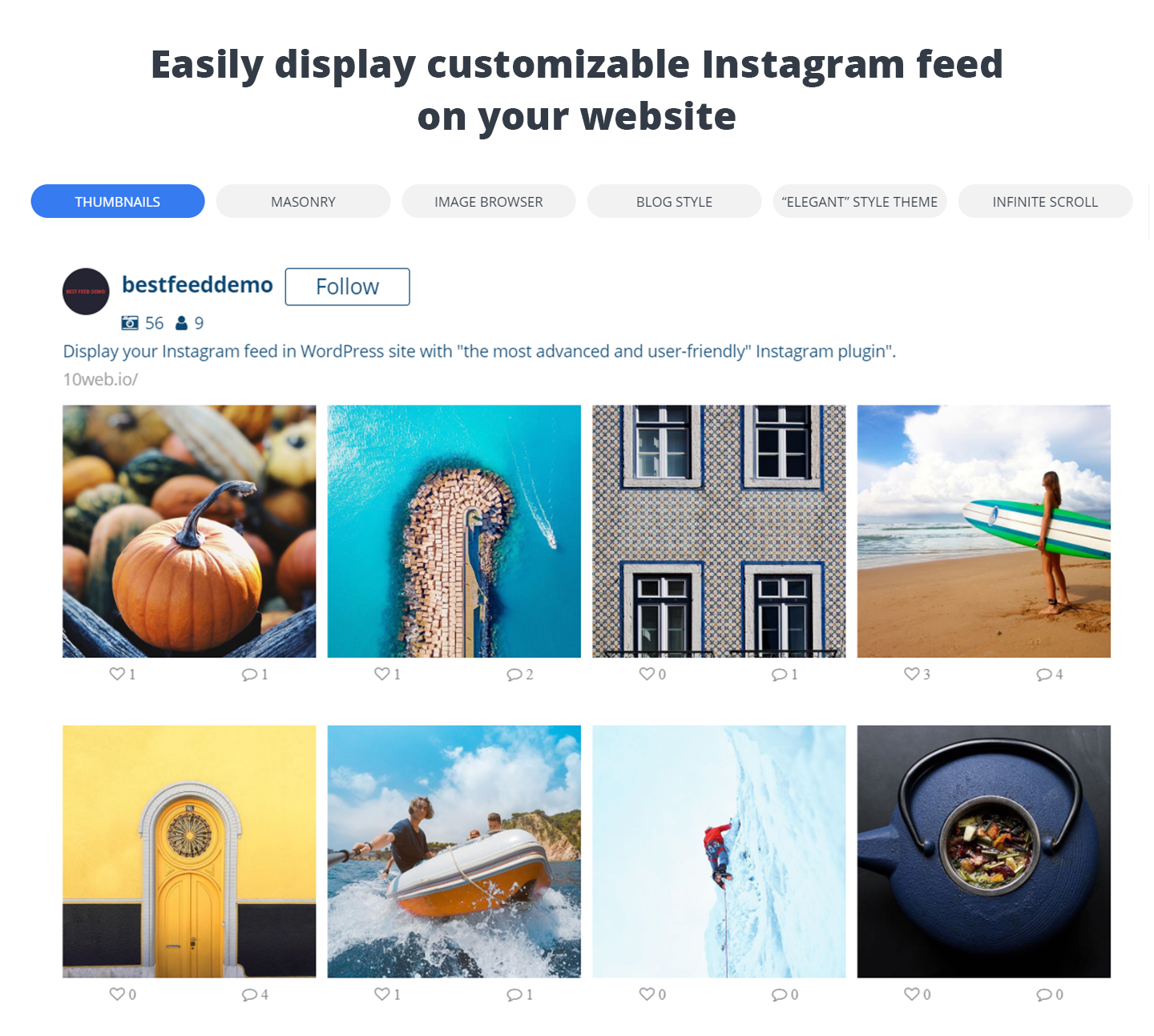 10web Social Photo Feed Plugin Wordpress Wordpress Org Espanol